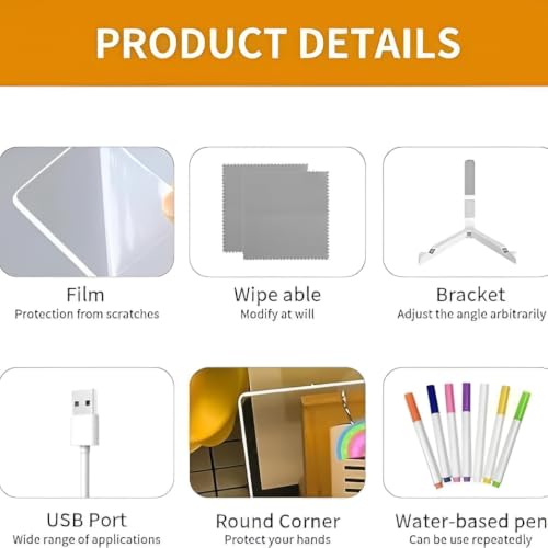 Image of Transparent Acrylic Writing Board with LED Light, 1 Count