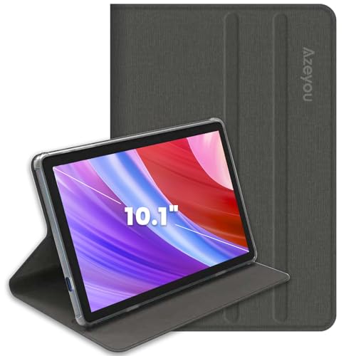 Azeyou Funda para tablet de 10.1 pulgadas, ajuste delgado, con función de encendido y apagado automático, color gris