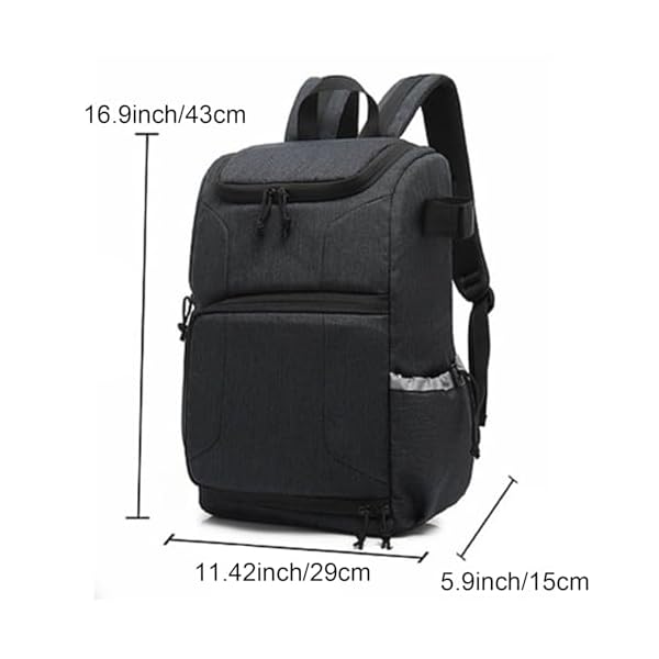 Wesoke Camera Backpack Bag Professional Camera Case for DSLR/SLR Mirrorless Camera, Photograhy Backpack with Laptop Compartment & Tripod Holder Compatible with Sony, Canon, Nikon Camera, Dark Blue