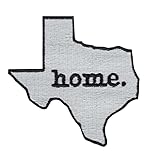 Texas State Home Patch Logo Town Iron On Embroidered