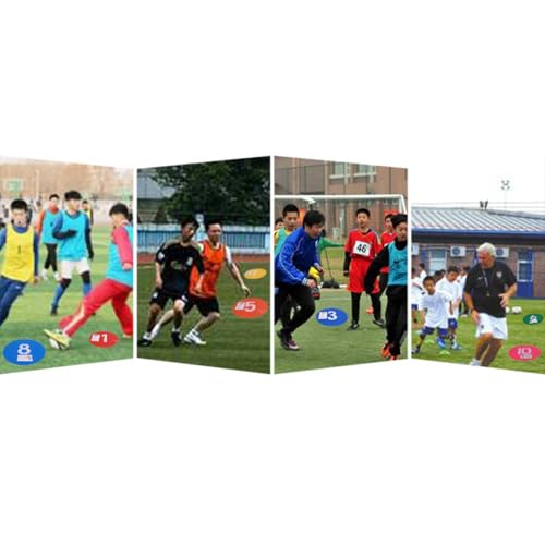Panneau d'entraînement de football réutilisable YARNOW : pack de 10 repères en PVC salle