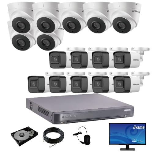 Amazon.co.jp: HIKVISION 防犯カメラ 16台 DVR16ch HDD 3TB モニター