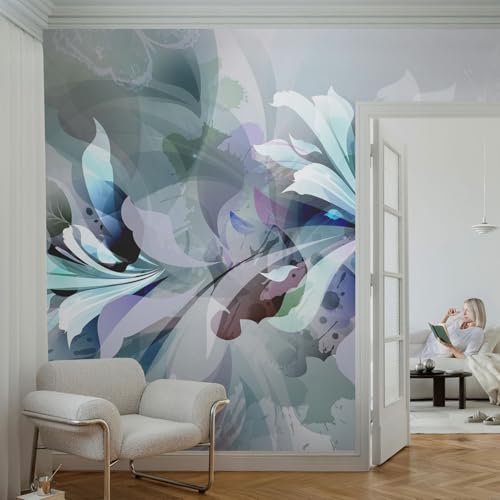 Murales de abstracción floral 152x104 cm para transformar paredes vacías de forma práctica 4