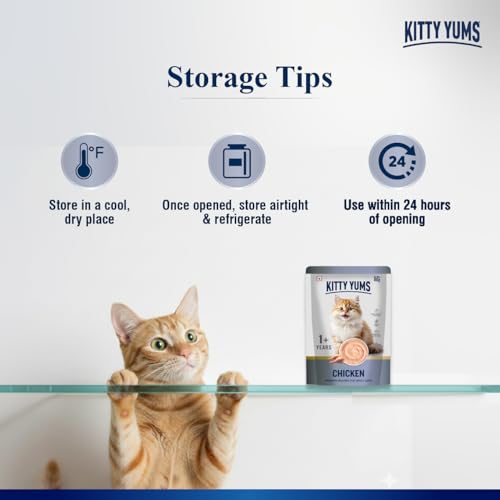 Image of Kitty Yums Adult Cat Wet Mousse 80g(4+1) Pack of 5, 400g | Chicken | Rich in Protein | Promotes Hydration & Easy to Digest | No Artificial Flavours | Packed with Essential Vitamins & Antioxidants