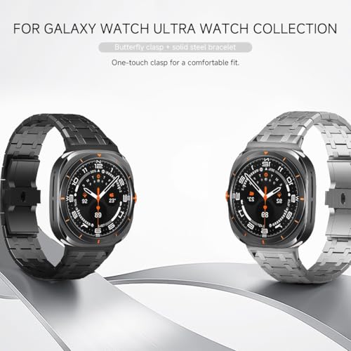 Bracelet Galaxy Watch 7 Ultra 47 mm acier anti-interstice sans espace - 3