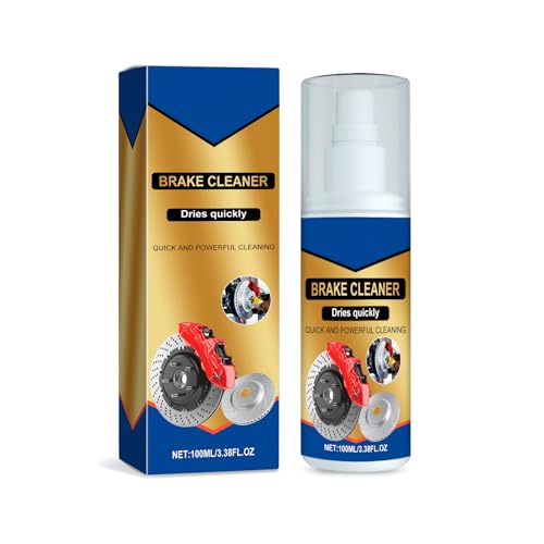 0BtunkIMQH Car Brake Cleaner Spray Quick Drying, Mild and Non-Abrasive Formula, 100ml, for Brake Discs and Pads 4 Bottles for 4 Tires