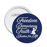 Spille Libertà Democrazia Verità FDT Foxtrot-Delta-Tango Decorazione Spilla in Metallo Distintivi 1 Pezzo
