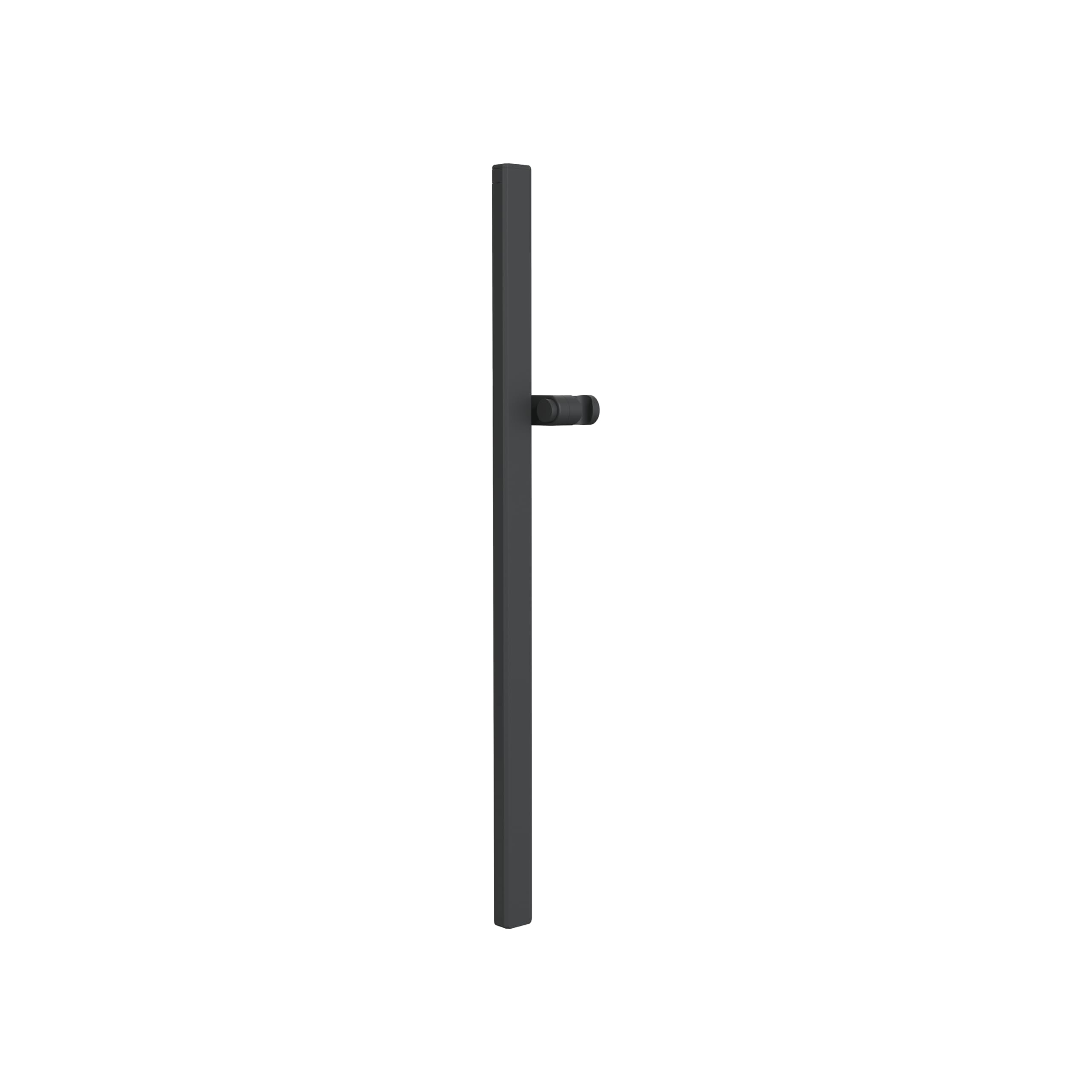 Duravit barre de douche universelle, barre de douche avec support de douchette réglable en hauteur, barre de douche (810 mm), noir mat