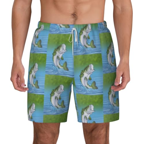Bañador de pesca para hombre con bolsillos para playa y surf casual