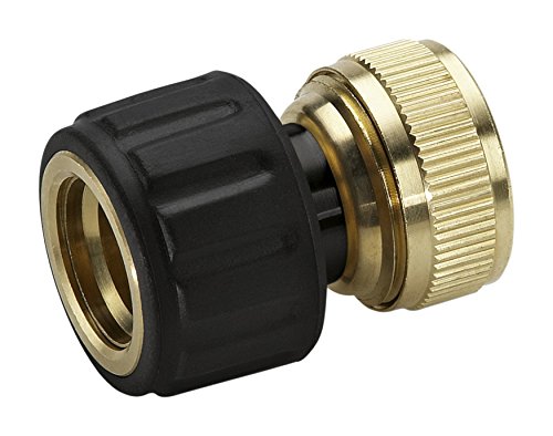 Karcher 26450170 1/2-inch Brass Hose Connector with Aqua Stop
