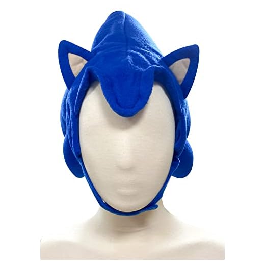 GE Animation GE-2380 Sonic The Hedgehog - Sonic Hair Cosplay Hat Blue, One Size