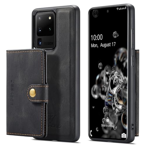 Étui Note20 Ultra antichoc compatible charge sans fil avec porte-carte détachable