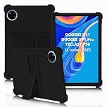 ATOOZ for DOOGEE U11 Case 11 Inch,Soft Silicone Kids Case for DOOGEE U11 Pro Tablet 2025/Teclast P50 Tablet with Stand (Black)