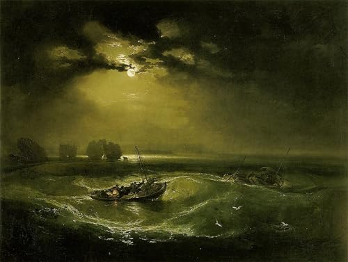 Pintura Sobre Lienzo Pescadores en el mar de Turner para inspirarte
