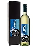 Bull & Bear Wein Geschenk "Finanzexperte", Chardonnay 0,75 l, elegantes Geschenk