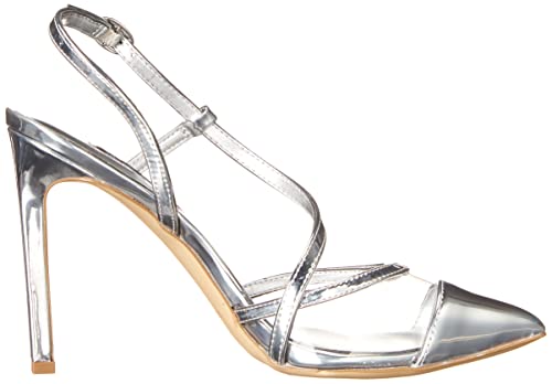 Nine West Women's Timie Pump, Silver, 9 #TOP5