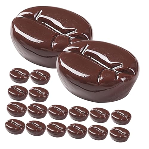 ibasenice 25pcs Simulated Coffee Beans Artificial Bean Model Charm for Diy Craft Accessories and Jewelry Ornament for Coffee Accessories and Pretend Play