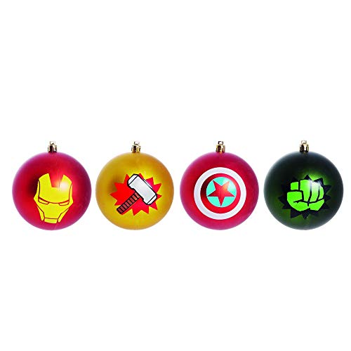 Jogo de Bolas de Natal Os Vingadores, 6 Bolas de 6 cm, Cromus, AVENGERS, Multicor