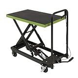 TRUTZHOLM Scherenhubwagen hydraulisch 225 kg Tragkraft Hubbereich 230-725 mm rutschfeste gummierte Plattform 70,5x45 cm mobiler Hubtisch mit Feststellbremsen Hubtischwagen fahrbarer Hubwagen