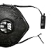 Oxyline 10x FFP3 X320 SV RD Atemschutzmaske Halbmaske Staubmaske Atemmaske Schutzmaske mit Ventil in Schwarz, wiederverwendbar