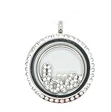 Locket Plate Silver Love Floating Charm