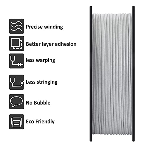 PLA Filament 1.75mm,GIANTARM 3D Drucker Filament PLA Marmor 1kg Spool - Image 5