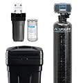 Aquasure Harmony Series 48,000 Grains Whole House Water Softener Bundle with Automatic Digital Metered Control Head and Triple Purpose Sediment/GAC/Zinc Pre-Filters, Reduces Hardness (3-4 bathrooms)