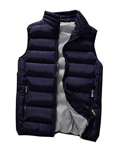 Preisvergleich Produktbild Guiran Herren Leichte Steppwesten Weste Ärmellos Dunkelblau 3XL