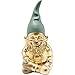 Kare Design Deko Figur Zwerg Sitting, Gold/Grün, Deko Objekt, Dekoration für Wohnzimmer, Schlafzimmer, Büro, Regale, Gartenzwerg, Accessoire, 19x9x9 cm (H/B/T)
