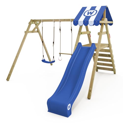 WICKEY Kinderschaukel Schaukelgestell Smart Ace mit Blauer...