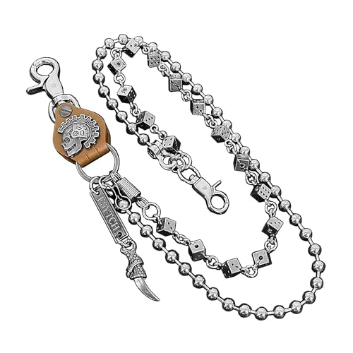 Image of Men Bicycle Strong Heavy Punk Rocker Biker Jeans Pants Chain Studs Keel Key Chain Mens Wallet Chain