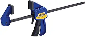 Irwin Mini Grampo Sargento 12 Polegadas, com Força de Aperto de 63kg, Abertura de Garganta de 30cm, Modelo 2006022