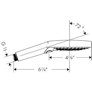 hansgrohe 26531001 Raindance Select S120 Handshower, Chrome, 2.5 gallons per minute