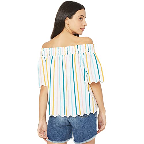 Image of Spykar Women's Cotton Regular Fit Indigo Shirts