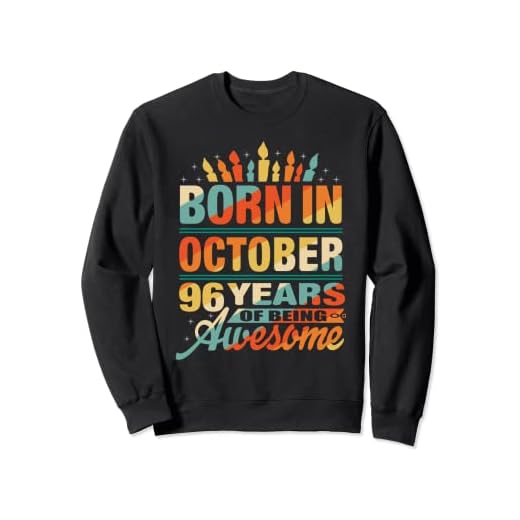 Octubre 1925 96 años de edad 96 cumpleaños regalo vela gráfico Sudadera