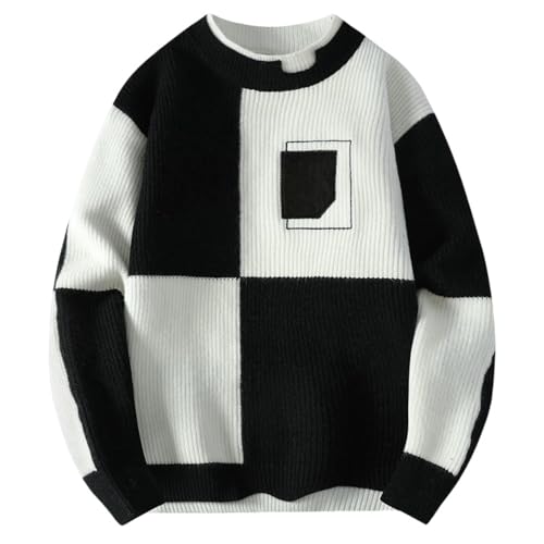 Pull d'hiver casual à col rond homme pour vos sorties et weekends