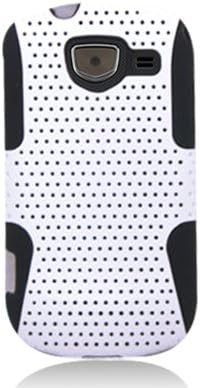 Aimo Wireless SAMU380PCPA008 Hybrid Armor Cheeze Case for Samsung Brightside U380 - Retail Packaging - Black/White