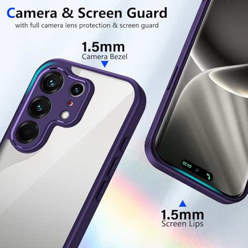 Image of for Tecno Camon 50 Ultra 5G / 50 Pro 4G Case Matte Skin Touch Clear PC + TPU Shockproof Phone Back Cover - Purple