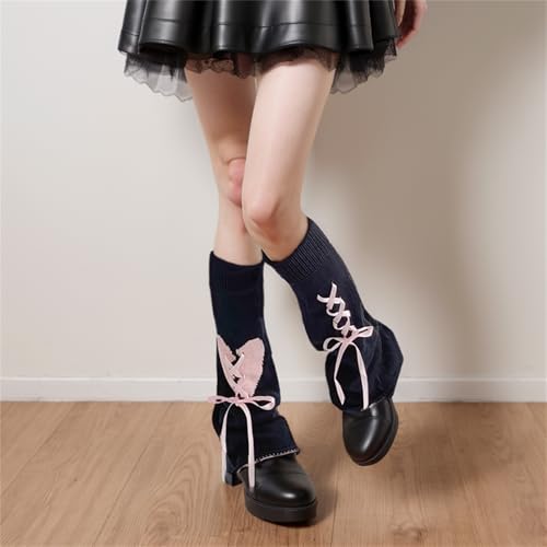 Image of Goth Leg Warmers Women Japanese Gothic Y2k Harajuku Grunge Emo Punk 80s