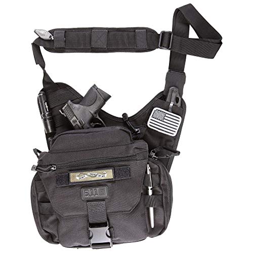 5.11 Tactical Push Pack, Utility Sling Bag for Responders, Style 56037, Black