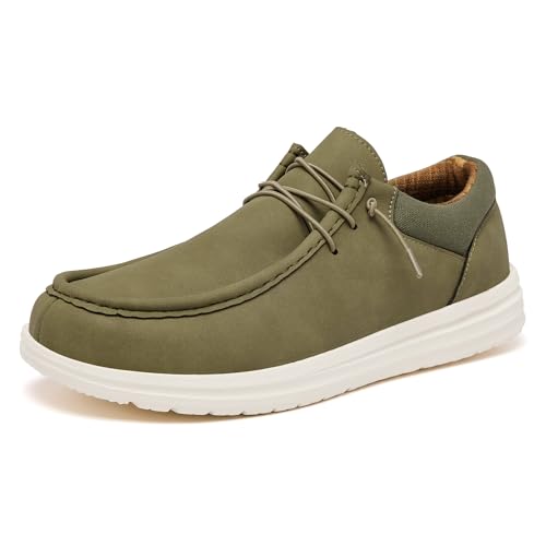 Image of FW FRAN WILLOR Mens Wide Shoes Width Toe Box Slip-on Loafers Casual Walking Shoes for Men