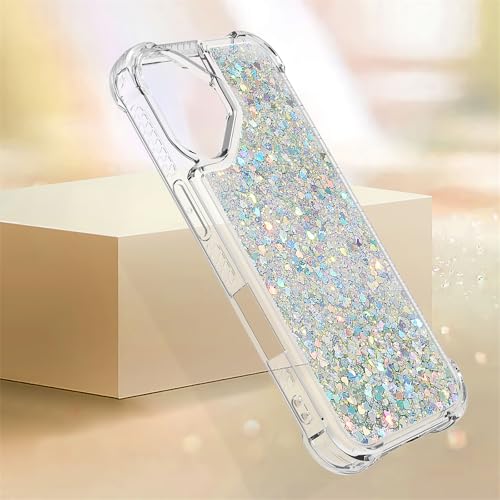 Coque iPhone 16 Plus transparente silicone TPU souple protection paillettes 6.7