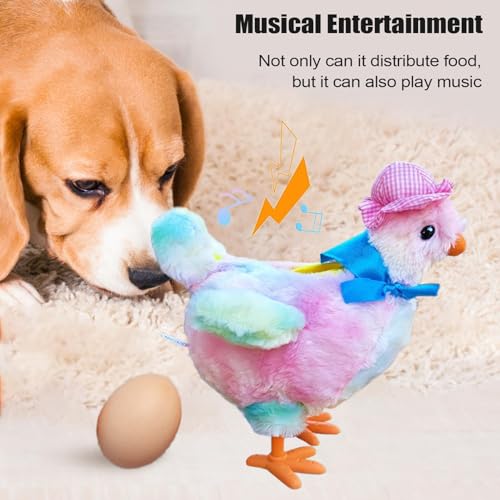 Jouet musical distributeur canin poule électrique et interactive avec oeufs