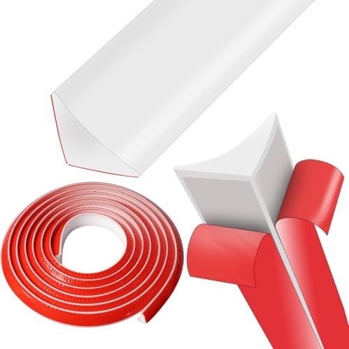 Winkelleiste Selbstklebend Wandabschlussleiste Küchenleisten Küchenabschlussleiste Arbeitsplatte Silikon Flexibel Wasserdicht Ataubdicht (Weiß, 1.5Meter)