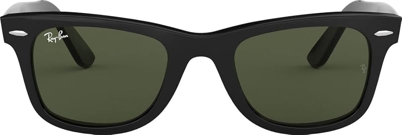 Ray-Ban RB2140 Original Wayfarer Square Sunglasses 50 mm Black/G-15 Green