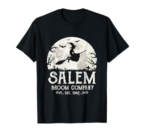 Salem Broom Company Camicia Grunge Halloween Donna Strega Maglietta