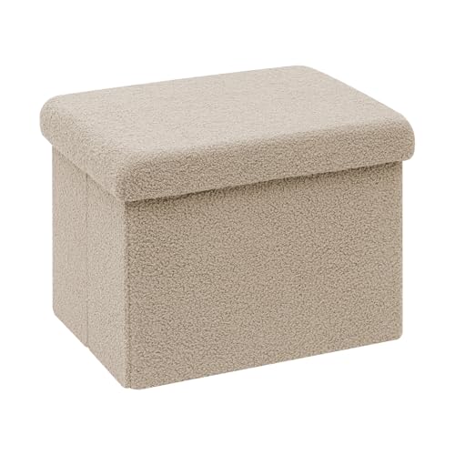 Bonlife Baúl de Almacenaje Plegable,Taburete