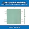 Patient Aid 34 x 36 Positioning Bed Pad with Handles - Incontinence Mattress Bedding Protector Liner Reusable Underpad with Handles & Straps for Easy Transfer - Washable Waterproof Positioning Pad