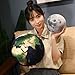 Wgxzyq 8inch Realistic Earth Plush Pillow, Space Planet Stuffed Plush Toy, Birthday Xmas Gift for Kids (Saturn)