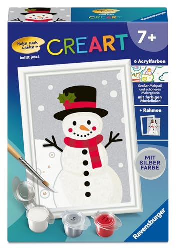 Peinture dorée scintillante avec le coffret Ravensburger CreArt Malen nach Zahlen Kinder